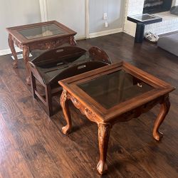 Coffee Table And 2 End Tables 