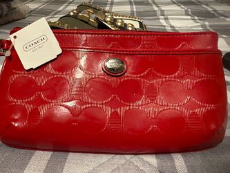 COACH Red Patent Leather Bag