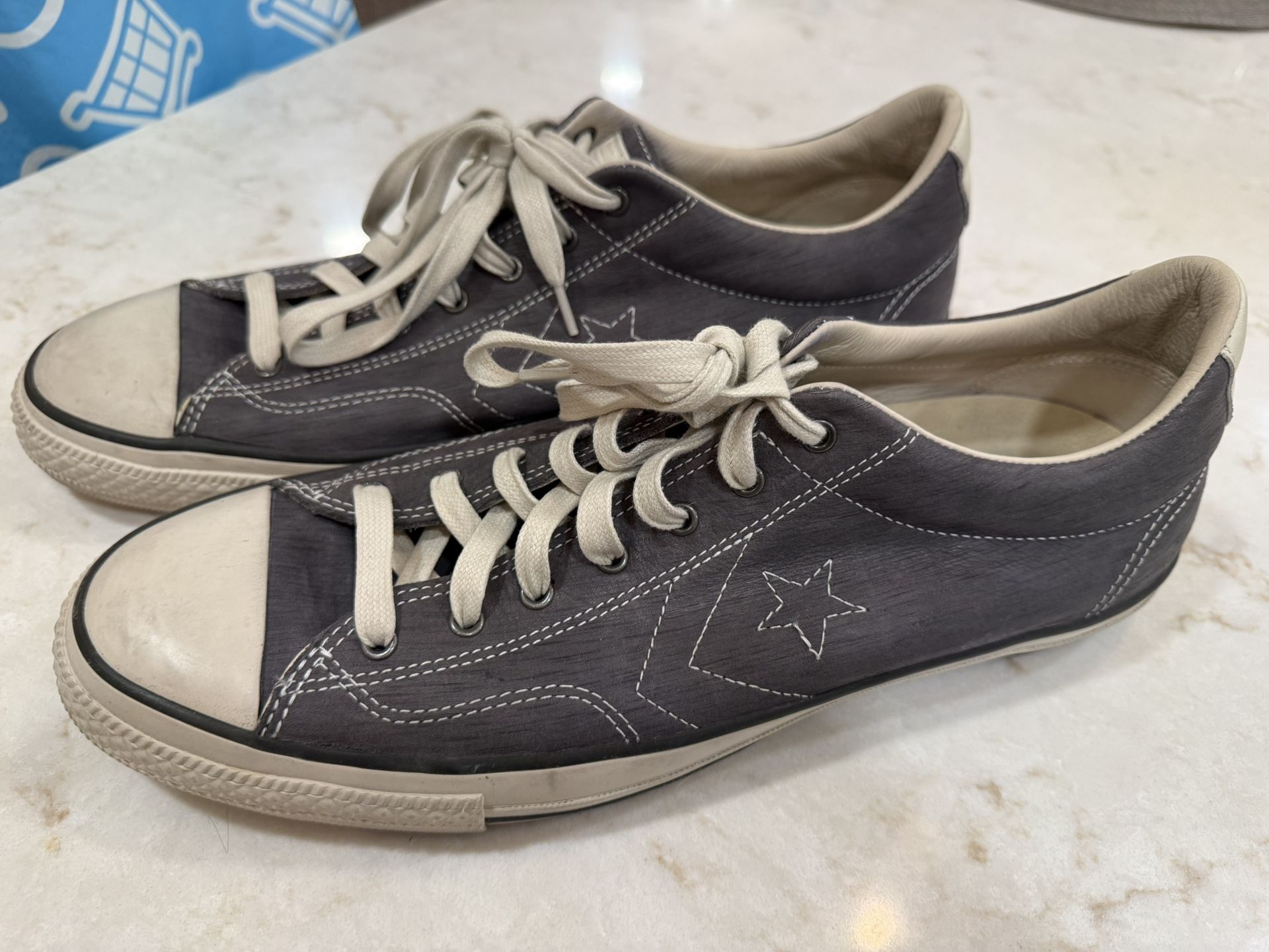 Converse John Varvatos Star Player Leather Low Sneakers Men's 13 Good Condition