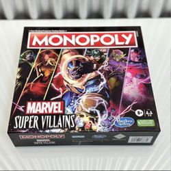 Monopoly Marvel Super Villains Board Game for Families and Kids