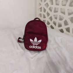 Burgundy Adidas Mini Backpack 