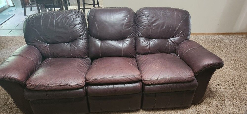 Leather couch