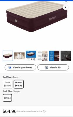 Air mattress with built in pump