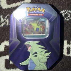 Pokemon Trading Cards Tyranitar Triple Whammy Tin 3 Booster Packs 