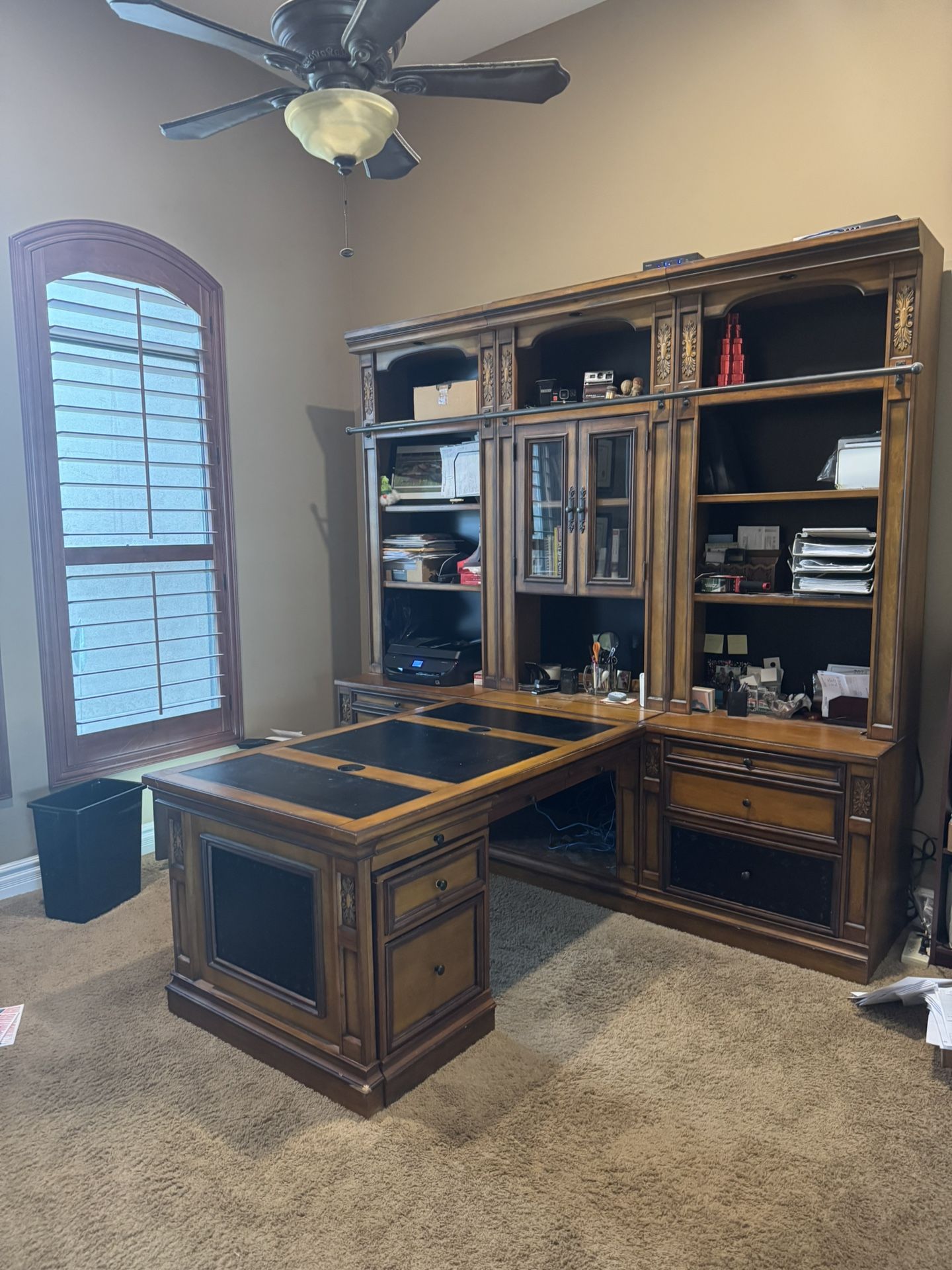 Executive Desk Wall Unit