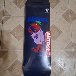ALMOST SKATEBOARDS THE PEACE OUT LOGO SKATEBOARD DECK SIZE 8.375