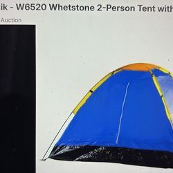 New Whetstone 2-Person Tent w/ Carry Bag (W6520)