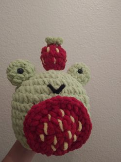 Crochet Strawberry Frog 🍓