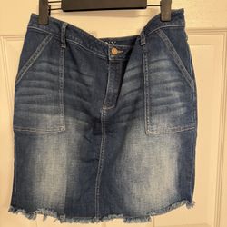 New York And Company Denim Skirt Size 14 