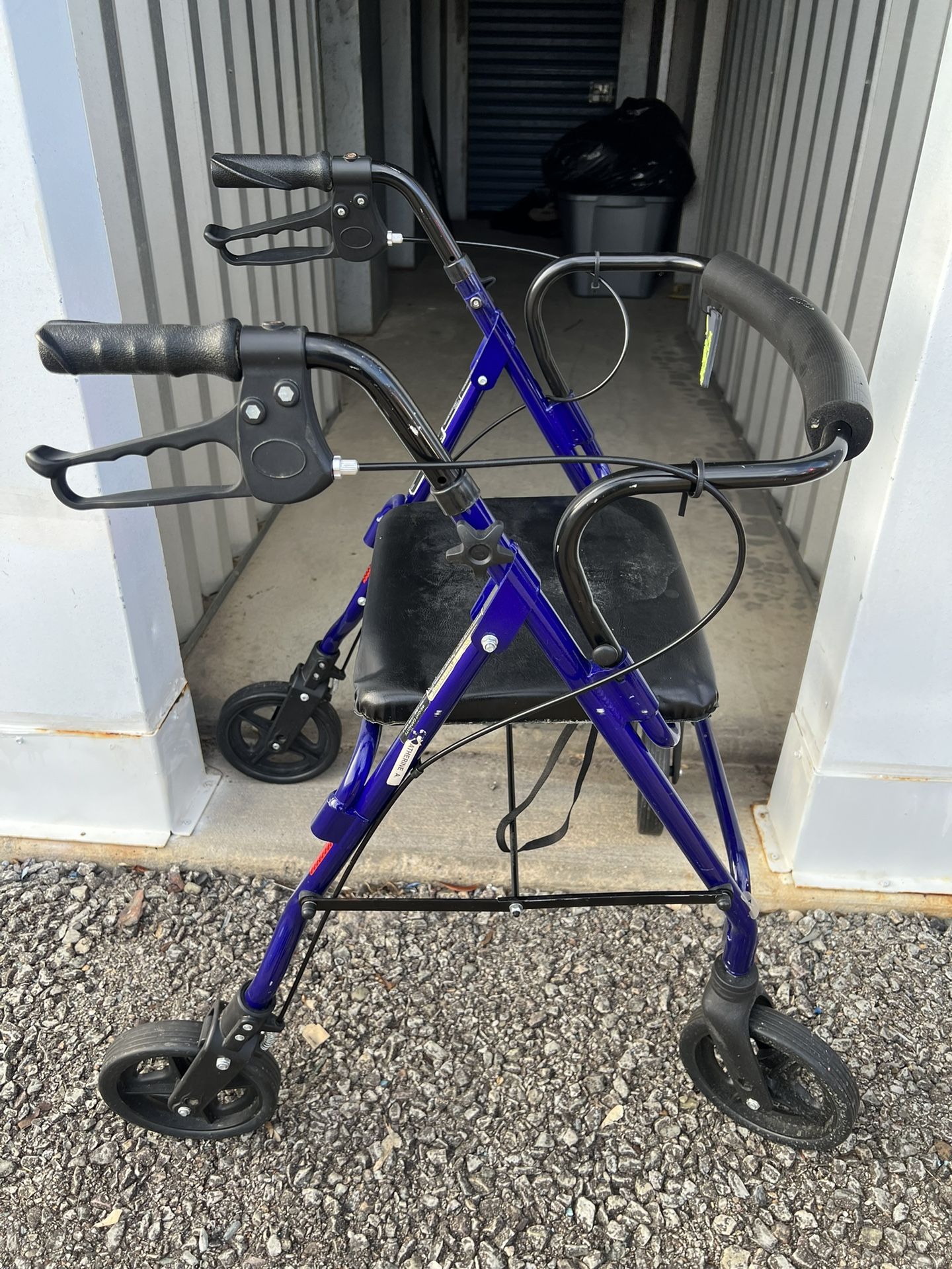 Steel Rollator Walker with Seat and Wheels - Rolling Walker for Seniors...
