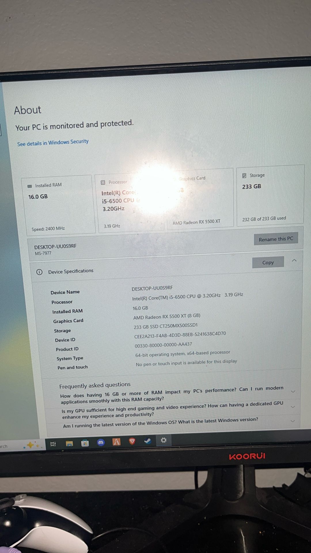 Nzxt Gaming Pc With A Rx 5500 Xt Graphic Cards