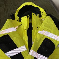 NEVER WORN - Hi Vis Carhartt Jacket + Tough Duck Pants