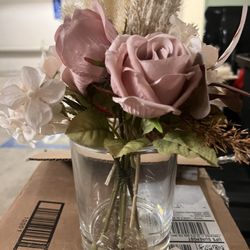 Floral Glass vase