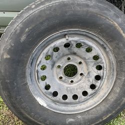 Chevy spare rim and 265x70x17 tire firestone tire