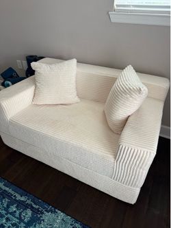 White sofa bed