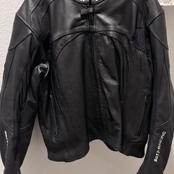 Bilt Trackstar Leather Motorcycle Jacket