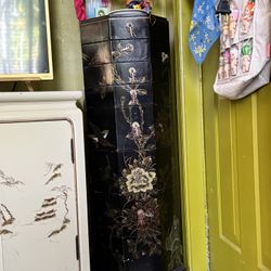 asian vintage jewelry organizer tower with drawers