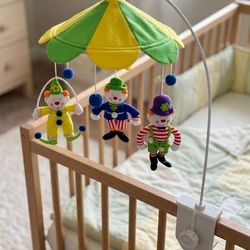 Vintage IKEA TOSIG Baby Mobile - 90s Retro Circus Clowns