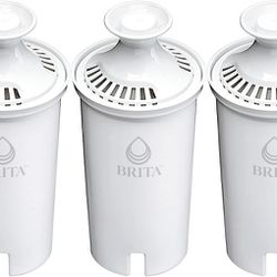 (FREE SHIPPING) Brita Standard Water Filter Replacements for Pitchers and Dispensers, Lasts 2 Months, Reduces Chlorine Taste and Odor, 3 Count