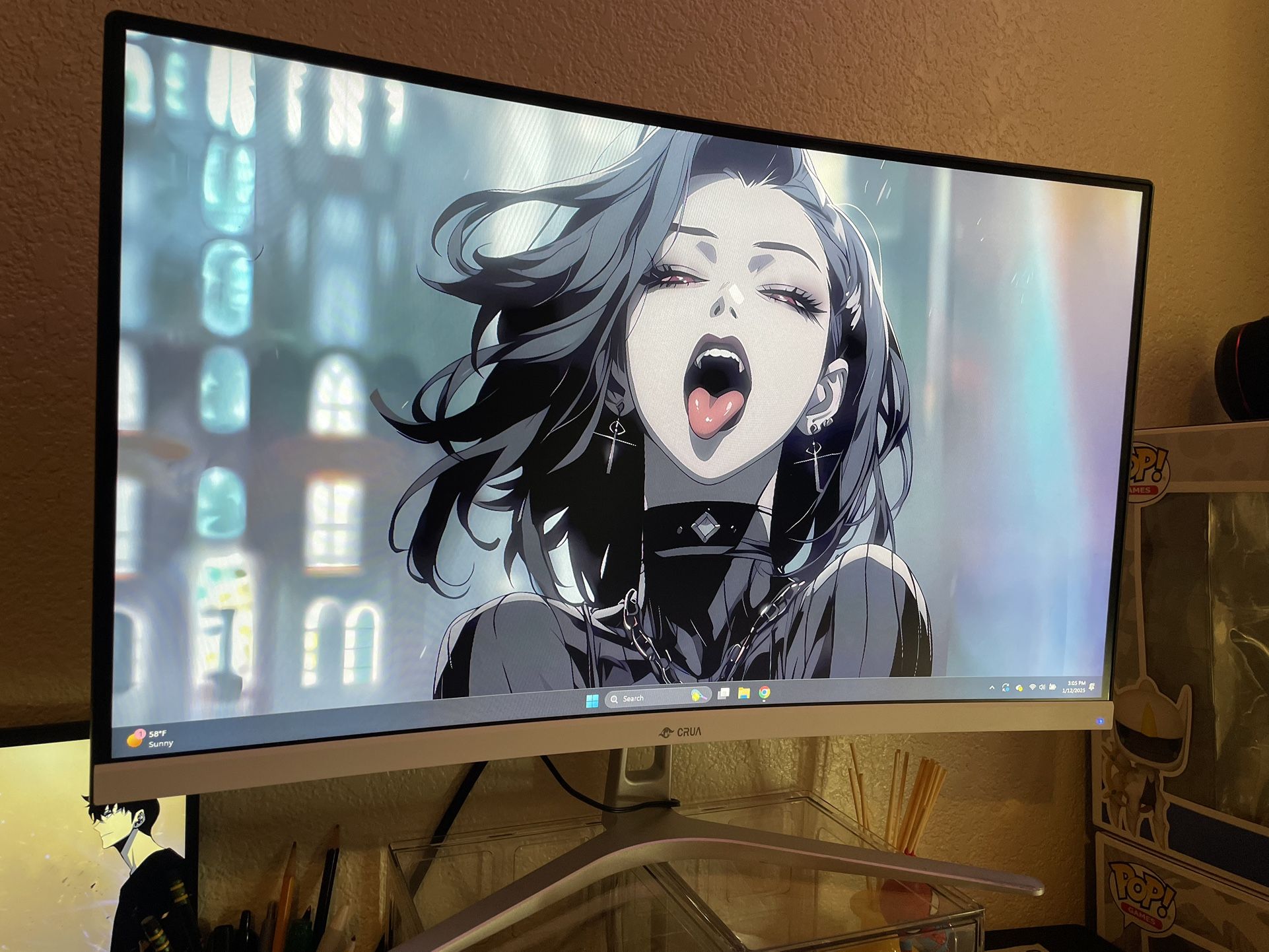 Crua Gaming Monitor 27inch 100hz