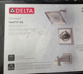 Delta Olmsted Shower Brushed Nickel Faucet Valve Mixer