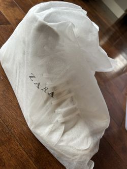 Zara White Ankle Tennis Shoes 