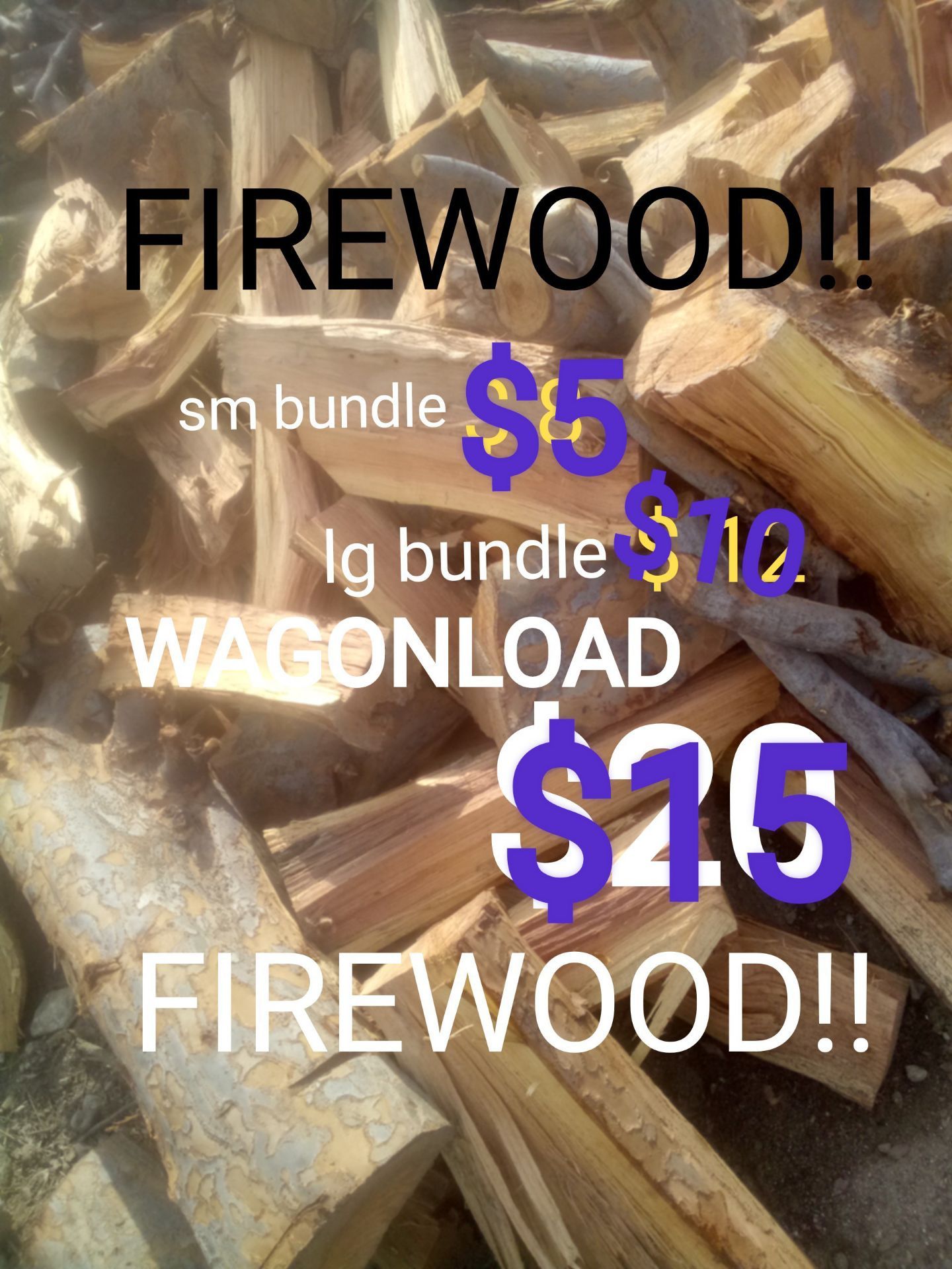 Fire wood sale