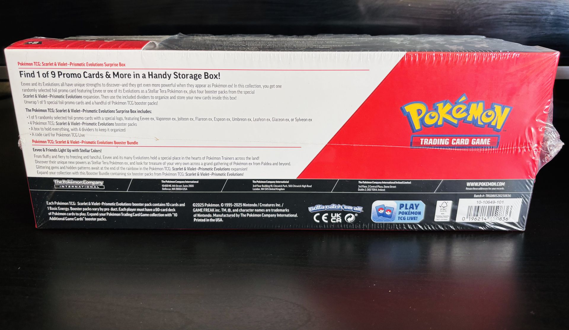 Prismatic Evolutions Booster Bundle + Surprise Box Bundle (Sam\'s Club)
