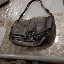 Rare COACH Metallic Bag Two Front Pockets