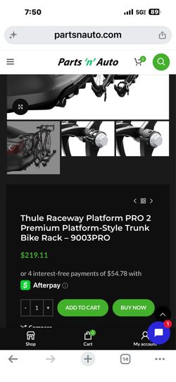 Thule Raceway Platform PRO 2 Premium Platform-Style Trunk Bike Rack – 9003PRO