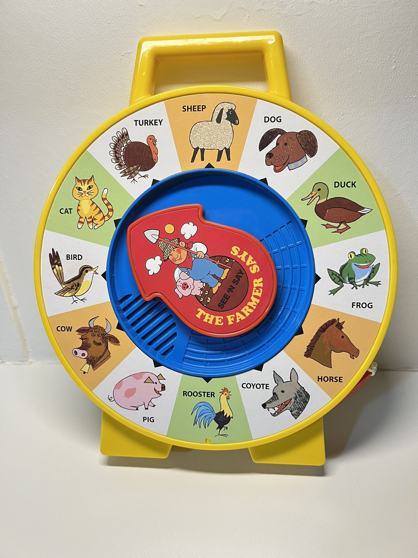 2013 Mattel Farmer Says See n' Say Animal Toy Pull String Classic Fisher-Price