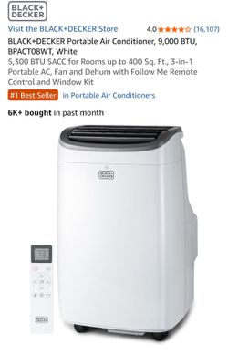 ❄️ Like-New BLACK+DECKER Portable Air Conditioner – 9,000 BTU | Cools Up to 400 Sq. Ft. | $325 OBO