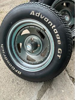 14 inch American racing wheels with BF Goodwrench tires
