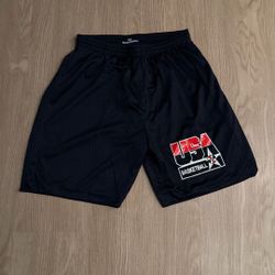 Size Medium - Mitchell And Ness NBA USA Basketball Practice Mesh Shorts - Nike Sportswear Olympics New Era