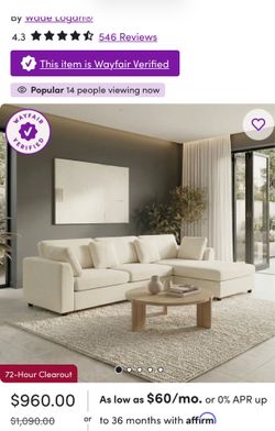 Perfect apartment sofa