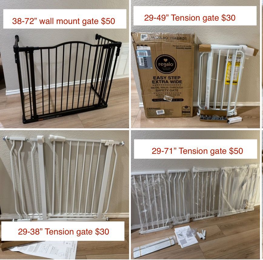 Baby Safety Gate, Pet Gate, Adjustable Baby Gate, XL Gate NEW IN BOX
