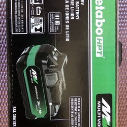 New Metabo 18v 5amp Dual Voltage BATTERY