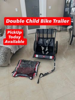 Allen Sport Deluxe Steel Double Child Bike Trailer (1 Available)