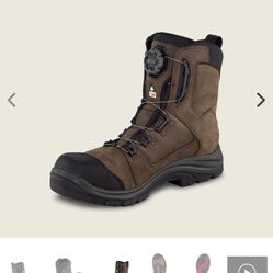 SIZE 11 RED WING THE TRADESMAN BOA WATERPROOF LEATHER SAFETY TOE BOOTS BRAND NEW