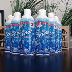 (6) New Cans Of Fake Snow