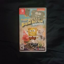 Spongebob Battle For Bikini Bottom Nintendo Switch Game