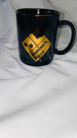 Domino's Pizza Black Ceramic Coffee Mug