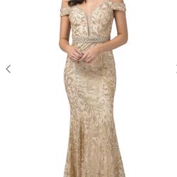 Gold Formal Dress