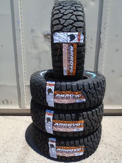 LT 275/70/18 New Arroyo Tamarock R/T White Letter 10 Ply Tires