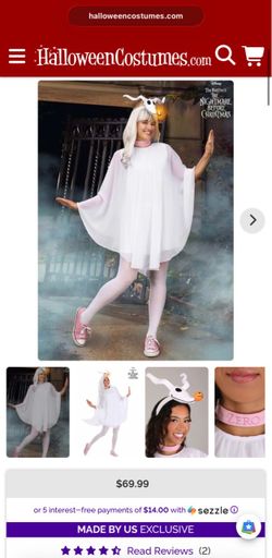 Women's Disney Nightmare Before Christmas Zero Costume Dress