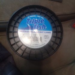 TRIPLE FISH  20LB CLEAR MONO.. 2LB SPOOL 5140 Yds. 