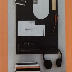 New Mounted Peg Board Organizer With Mirror  (~14x24 )