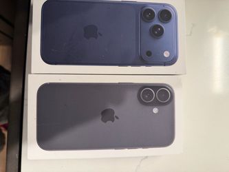 Two Apple iPhones 17 and 17 pro box only