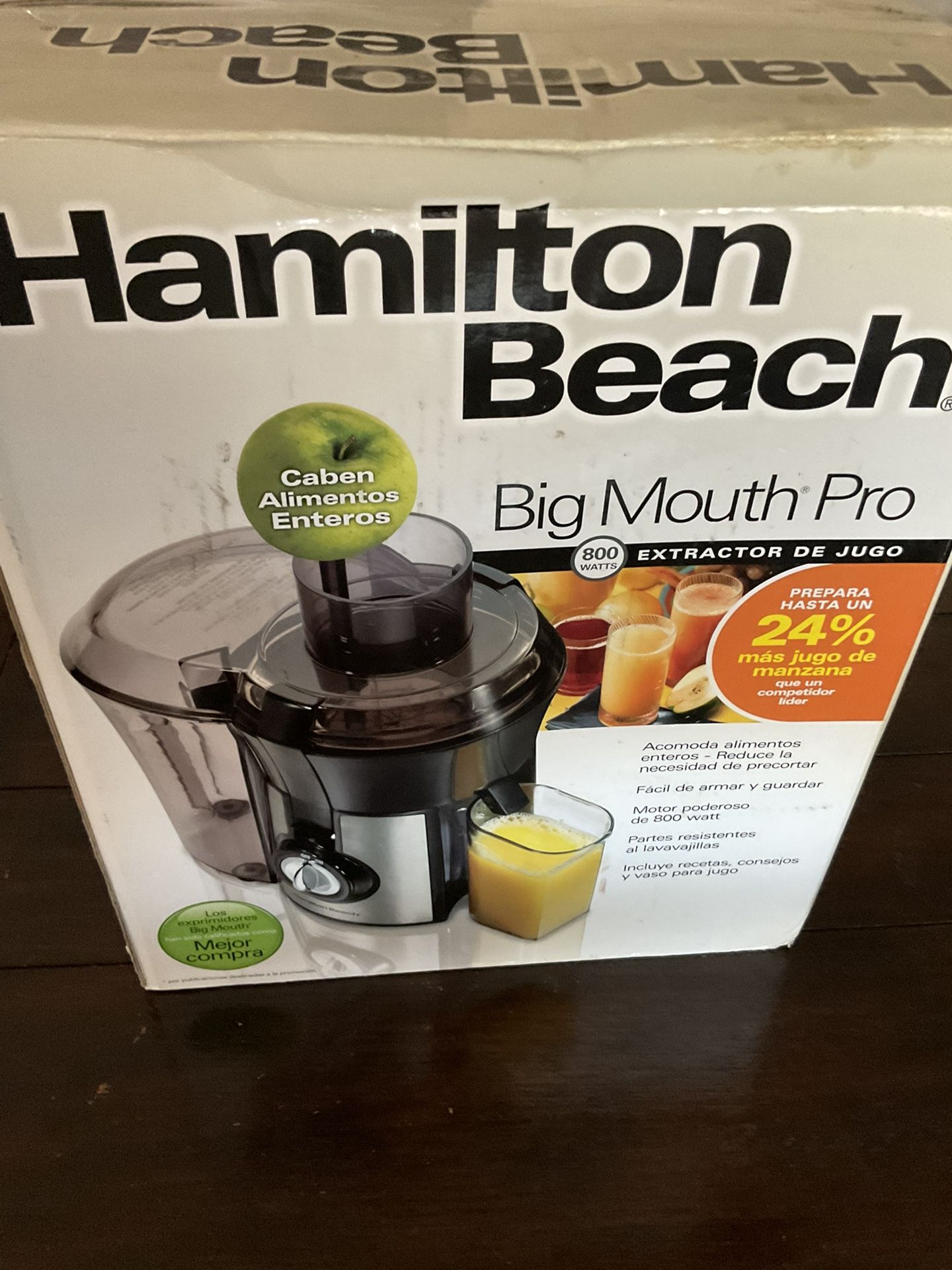 Hamilton Beach Big Mouth PRO Juice Extractor, BPA FREE 800 WATTS