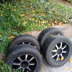 Four Rims And Tires 22"